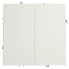 Изображение Выключатель встраиваемый VOLTUM S70 двухклавишный 10А (хлопок)