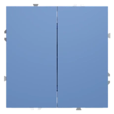 Изображение Проходной переключатель встраиваемый VOLTUM S70 двухклавишный 10А (деним)